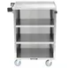 Lakeside 815 28" Metal Bus Utility Transport Cart w/ (4) Shelf, Stainless Steel  5 image