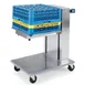 Lakeside 820 Stainless Steel Mobile Cantilever Tray Dispenser for 20" x 20" Trays 1 image