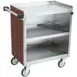 Lakeside 822 31" Metal Bus Utility Transport Cart w/ (3) Shelf, Stainless Steel  1 image