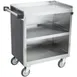 Lakeside 822 31" Metal Bus Utility Transport Cart w/ (3) Shelf, Stainless Steel  5 image