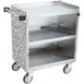 Lakeside 822 31" Metal Bus Utility Transport Cart w/ (3) Shelf, Stainless Steel  8 image