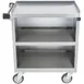 Lakeside 822 31" Metal Bus Utility Transport Cart w/ (3) Shelf, Stainless Steel  9 image