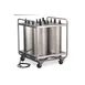 Lakeside 8400 Mobile Open Base 4-Stack Dish Dispenser w/ 5" Dia. Dish Size, Heated 3 image