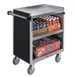 Lakeside 844 3 Shelf Stainless Steel Enclosed Bus Utility Cart - 700 lb. Capacity 1 image