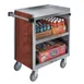Lakeside 844 3 Shelf Stainless Steel Enclosed Bus Utility Cart - 700 lb. Capacity 4 image