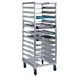 Lakeside 8534 12 Pan End Load Aluminum Bun / Sheet Pan Rack w/ Angle Ledges, 4 1/2" Bottom Load Slides 1 image