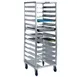 Lakeside 8535 13 Pan End Load Aluminum Bun / Sheet Pan Rack w/ Angle Ledges, 4 1/2" Bottom Load Slides 1 image