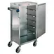 Lakeside 854 Stainless Steel 6 Tray Enclosed Meal Delivery Tray Cart 1 image