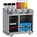 Lakeside 8708 Stainless Steel Full-Service Hydration Cart w/ Flat Top, High Sides, 2 Interior Compartments 3 image