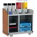 Lakeside 8708 Stainless Steel Full-Service Hydration Cart w/ Flat Top, High Sides, 2 Interior Compartments 5 image