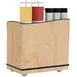 Lakeside 8708 Stainless Steel Full-Service Hydration Cart w/ Flat Top, High Sides, 2 Interior Compartments 6 image
