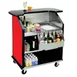 Lakeside 884 43" Portable Bar with Laminate Finish, Removable 7-Bottle Speed Rail, and 40 lb. Ice Bin 1 image