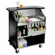 Lakeside 884 43" Portable Bar with Laminate Finish, Removable 7-Bottle Speed Rail, and 40 lb. Ice Bin 3 image