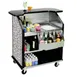 Lakeside 884 43" Portable Bar with Laminate Finish, Removable 7-Bottle Speed Rail, and 40 lb. Ice Bin 4 image