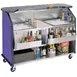 Lakeside 886 63" Portable Bar with Laminate Finish, Removable (2) 7-Bottle Speed Rail, and (2) 40 lb. Ice Bin 1 image