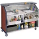 Lakeside 886 63" Portable Bar with Laminate Finish, Removable (2) 7-Bottle Speed Rail, and (2) 40 lb. Ice Bin 3 image