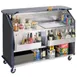 Lakeside 887 63" Portable Bar with Laminate Finish, Removable (2) 7-Bottle Speed Rail, and 40 lb. Ice Bin 1 image