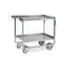 Lakeside 953 Tough Transport Stainless Steel 2-Shelf Utility Cart - 48" x 25-3/4" x 37-3/8" 3 image