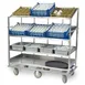 Lakeside B588 Stainless Steel Soiled Dish Breakdown Cart with 4 Shelves 1 image