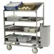 Lakeside B591 Stainless Steel Soiled Dish Breakdown Cart w/ 3 Flat Shelves, 1 Angled Shelf 1 image
