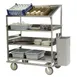 Lakeside B593 Soiled Dish Breakdown Cart w/ 1 Flat Shelf, 3 Angled Shelves 1 image