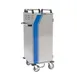 Lakeside DCD-5506 Stainless Steel 8 Tray Meal Delivery Cart w/ 1 Compartment 1 image