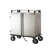 Lakeside DCD-5514 Stainless Steel 14 Tray Meal Delivery Cart w/ 2 Compartments 1 image