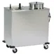 Lakeside E6205 Mobile Enclosed 2-Stack Dish Dispenser w/ 5.75" Dish Size, Heated 1 image