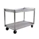 Lakeside PB2937 37" Aluminum 2-Shelf Correctional Utility Cart 1 image