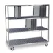 Lakeside PB848 Stainless Steel Sheet Pan Drying Rack with 3 Tiers and 120 Pan Capacity 1 image