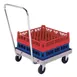 Lakeside PBGRD2 Stainless Steel Glass Rack Dolly, 400 lb Capacity, 20x20, Push Handle, Heavy Duty 6 Casters 1 image
