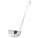 Winco LDI-8 One-Piece Stainless Steel 8 oz LDI Series Serving Ladle w/ 12 1/2" Long Handle 2 image