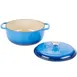 Lodge EC6D33 6-Qt Blue Dutch Oven, 11-3/5" Dia, 6" H, Porcelain Enameled Cast Iron, Induction Ready 2 image