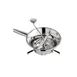 Louis Tellier N3004X Food Mill, Stainless Steel, 8-1/4" Top, 5-1/2" Bottom, 14-1/4" Deep, 3 Grids 1 image