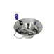 Louis Tellier X3 Manual Mill, 5‑Qt, 12" Top × 6" Bottom × 9‑3/4" Deep, Stainless Steel, 3 Grids 1 image