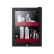 Summit LX114LR 13¾" BeautiFridge Refrigerator, 0.85 cu.ft, Black, Glass Door with Lock, R600a, 115V 6 image