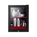 Summit LX114LR 13¾" BeautiFridge Refrigerator, 0.85 cu.ft, Black, Glass Door with Lock, R600a, 115V 7 image