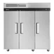 Turbo Air M3R72-3-N 77" 3-Section Reach-In Refrigerator w/ 3 Solid Doors, Top Mount, Aluminum Interior, 66 cu. ft. 3 image