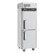 Turbo Air M3RF19-2-N(-L) 25" 1-Section Reach-In Refrigerator Freezer Combo w/ 2 Half Solid Doors 1 image