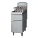 Magic Chef MCCGF40A Full Pot Floor Model Natural Gas Fryer w/ 40-lb Capacity, 2 Baskets, 3 Burners 1 image