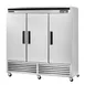 Maxx Cold MCR-72FDHC 81" 3-Section Reach-In Refrigerator w/ 3 Solid Doors, Stainless Steel, 67 cu. ft. 1 image