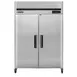 Maxx Cold MCRT-49FDHC 54" 2-Section Reach-In Refrigerator w/ 2 Solid Doors, Top Mount, Stainless Steel, 43 cu. ft 1 image