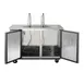 Maxx Cold MXBD60-2SHC 61" Draft Beer Cooler w/ 2 Kegs, 14.2 cu. ft., 2 Single-Tap Towers 3 image
