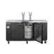 Maxx Cold MXBD72-2BHC 73" Draft Beer Cooler w/ 3 Kegs, 17.3 cu. ft., 2 Dual-Tap Towers 4 image
