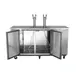Maxx Cold MXBD72-2SHC 73" Draft Beer Cooler w/ 3 Kegs, 17.3 cu. ft., 2 Dual-Tap Towers 2 image