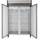 Maxx Cold MXCR-49FDHC 53"  2-Section Reach-In Refrigerator w/ 2 Solid Doors, Top Mounted, Aluminum Interior, 49 cu. ft capacity 7 image