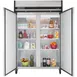 Maxx Cold MXCR-49FDHC 53"  2-Section Reach-In Refrigerator w/ 2 Solid Doors, Top Mounted, Aluminum Interior, 49 cu. ft capacity 8 image