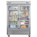 Maxx Cold MXCR-49GDHC 55" 2-Section Reach-In Refrigerator w/ 2 Glass Doors, Bottom Mounted, Stainless Steel, 49 cu. ft. 2 image