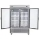Maxx Cold MXCR-49GDHC 55" 2-Section Reach-In Refrigerator w/ 2 Glass Doors, Bottom Mounted, Stainless Steel, 49 cu. ft. 3 image