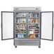 Maxx Cold MXCR-49GDHC 55" 2-Section Reach-In Refrigerator w/ 2 Glass Doors, Bottom Mounted, Stainless Steel, 49 cu. ft. 4 image